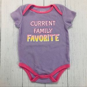 BOGO Kidgets Purple & Pink Family Favorite Onesie 3/6M